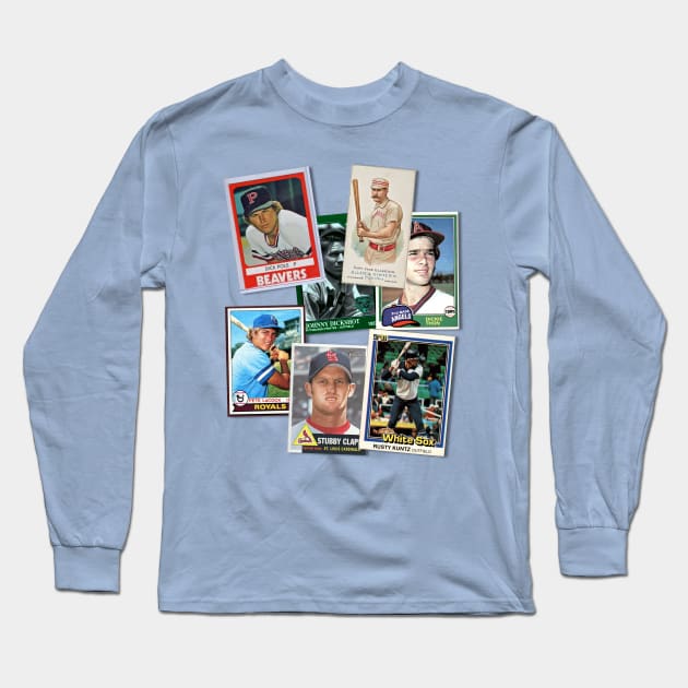 Great Baseball Names in History Long Sleeve T-Shirt by darklordpug